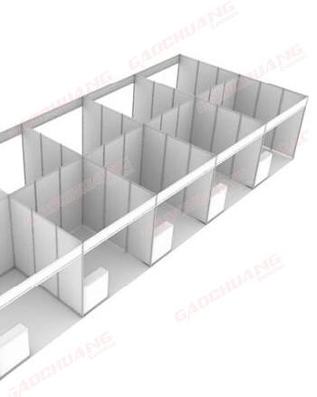 Back to Back Type Standard Exhibition Shell Scheme Kiosk Booth