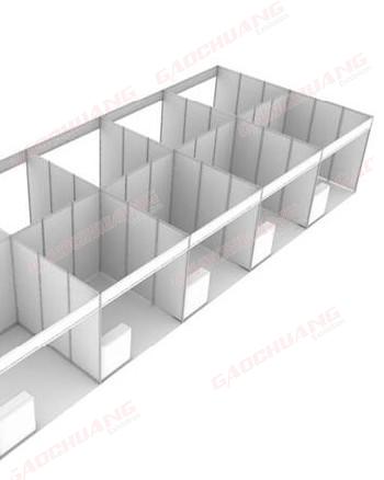 Back to Back Type Standard Exhibition Shell Scheme Kiosk Booth