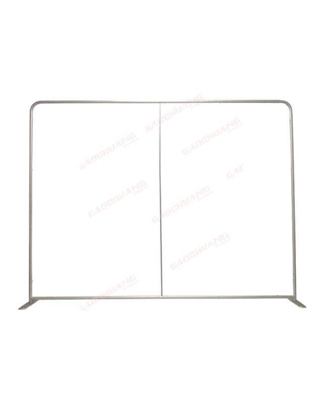 8ft EZ Tube Straight Tension Fabric Display - Single Sided Graphic Package