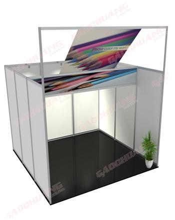 3X3 Shell Scheme Kiosk Exhibition Booth
